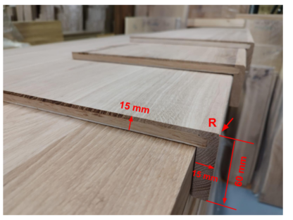 Overzettreden eiken – dikte 15 mm