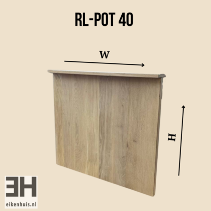 Tafelpoten van massief eikenhout RL-pot-40 – 74 cm