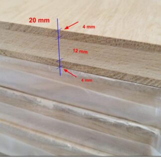 100% massieve eikenhouten plaat – drielaags